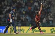 Harsh Dubey made his IPL debut against LSG on Monday.